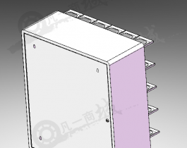 壁掛格口售賣機(jī)-自動(dòng)售賣機(jī)3D模型圖