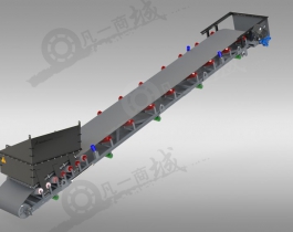 高輸送效率帶式輸送機(jī)3D模型