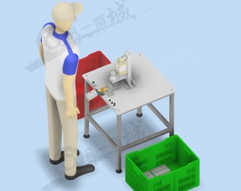 半自動鉆孔機-氣缸鉆孔設(shè)備模型圖