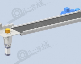 氣動(dòng)鎖定輸送機(jī)系統(tǒng)-輸送設(shè)備模型3D圖
