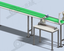 薄板自動剪切機(jī)-裁剪設(shè)備3D模型圖