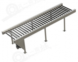 皮帶傳動(dòng)滾筒輸送機(jī)模型圖紙