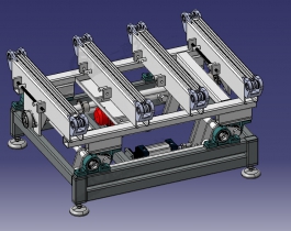 小型變向輸送線-頂升移栽機(jī)模型3D圖
