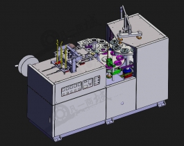 全自動(dòng)紙杯機(jī)-一次性紙杯成型機(jī)3D模型圖