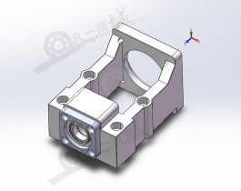 RBK80-20ZHB 一體型電機座3D模型