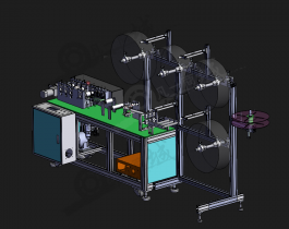 肥皂包裝機(jī)-香皂洗衣皂包裝機(jī)器設(shè)備3D模型圖