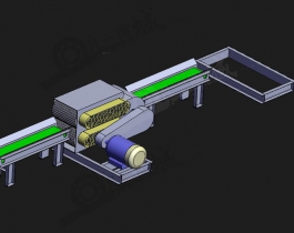粉碎機(jī)-木頭壓榨輸送機(jī)3D模型