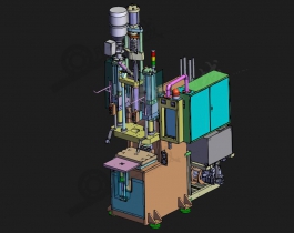 注塑成型機(jī)-立式注塑機(jī)3D模型圖