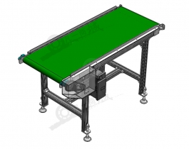 鋁型材框架皮帶輸送機(jī)3D模型