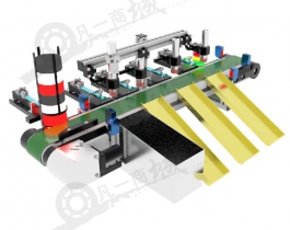視覺(jué)分揀機(jī)-分揀傳送線(xiàn)-視覺(jué)檢測(cè)分揀裝置3D模型
