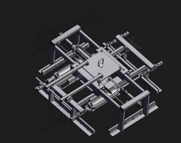 大型氣動夾持器3D模型