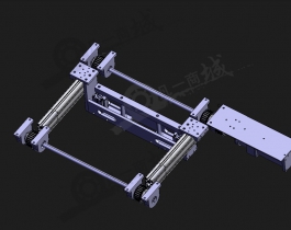 同步帶輸送機構3D模型圖