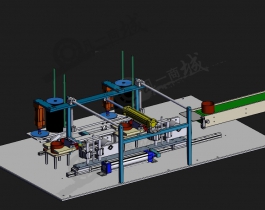自動(dòng)輸送組合設(shè)計(jì)3D模型圖