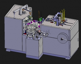自動(dòng)紙板成型設(shè)備3D模型圖