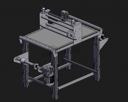 半自動(dòng)卷繞機(jī)3D模型圖