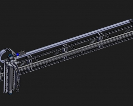 XZ軸長距離抓放機構(gòu)3D模型圖