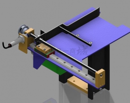產(chǎn)品水平移動機構(gòu)3D模型圖