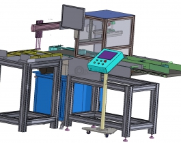 自動視覺檢測系統(tǒng)-UV視覺檢測設(shè)備設(shè)計(jì)3D模型圖