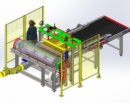 玻璃纖維粉碎機(jī)3D模型圖