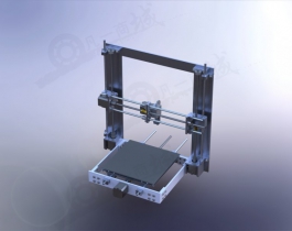 金屬框架3D打印機(jī)模型圖