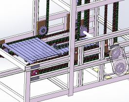 連續(xù)提升機(jī)裝配體3D模型圖