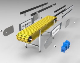 全板條輸送機(jī)3D模型圖
