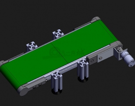 鋁型材小型輸送機(jī)3D模型圖