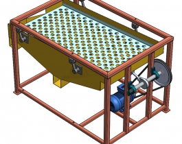 電動(dòng)振動(dòng)篩3D模型圖