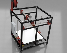 正方形3D打印機(jī)模型圖