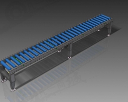 3米無動力滾筒輸送機(jī)模型圖