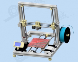 經(jīng)典的3D打印機(jī)3D圖紙
