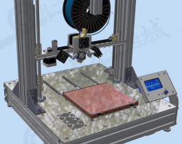 經(jīng)典機(jī)構(gòu)3D打印機(jī)模型圖