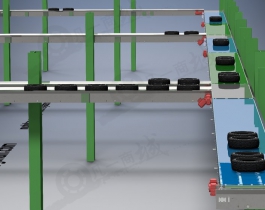 輪胎輸送機(jī)模型圖