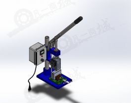 手動注塑機3D模型圖