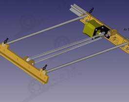 3D打印機(jī)Y軸機(jī)構(gòu)3D圖