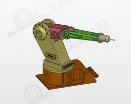 4軸機(jī)器人3D模型圖紙
