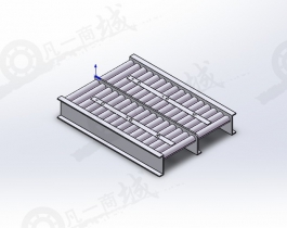 雙排滾筒傳輸線-滾輪輸送線模型3D圖紙