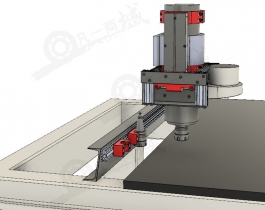 CNC銑床3D模型圖