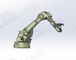 工業(yè)機(jī)器人-五軸抓舉旋轉(zhuǎn)機(jī)械臂3D模型