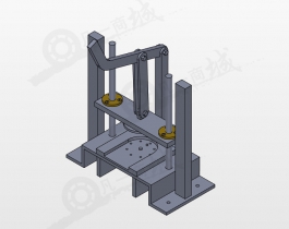 手動(dòng)壓緊機(jī)3D圖