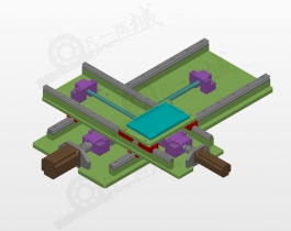 2軸移動(dòng)平臺(tái)3D圖