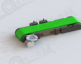 小型皮帶輸送機(jī)3D圖