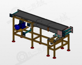 可調(diào)角度輸送機(jī)機(jī)架模型
