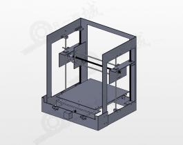 金屬框架3D打印機(jī)模型