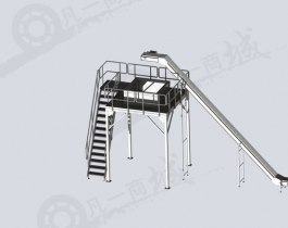 大型向上輸送機(jī)和高平臺(tái)組合模型