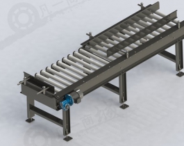帶導(dǎo)向板滾筒輸送機(jī)模型圖