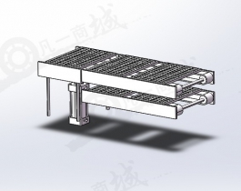 物料升降換盤運輸流水線-上下料輸送機(jī)模型3D圖紙