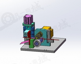 自動(dòng)鐵絲線材切割機(jī)設(shè)計(jì)模型3D圖