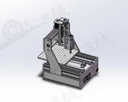 雕刻加工中心-CNC數(shù)控雕刻機(jī)設(shè)計(jì)模型3D圖