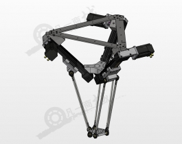 絲杠導(dǎo)軌驅(qū)動的三角洲機器人圖紙